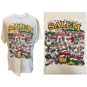 Vintage 90's Salem T-Shirt L Sportswear Made USA Single Stitch